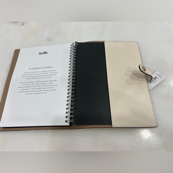 Coach Notebook & Pencil case in Chalk / White - Picture 7 of 15